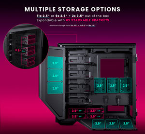 Boîtier Phanteks Eclipse G500A Mid-Tower avec un panneau frontal en mesh et un contrôleur RGB numérique <span class=keywords><strong>intégré</strong></span> - Product Image 5