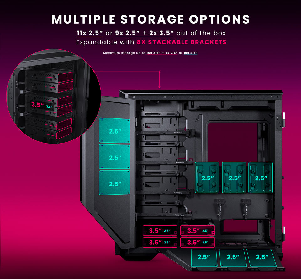 Phanteks Eclipse G500A Mid-tower case With a Featuring a Mesh Front ...