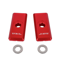 Cache d'axe de roue arrière en aluminium CNC universel pour moto tout-terrain, avec capuchon de réglage de chaîne et couvercle d'extrémité de bras oscillant