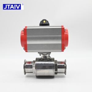 JTAIV Acero Inoxidable 316 Grado Alimenticio, Válvula de Bola Sanitaria de 3 Vías T/L de Acción Simple, Tri-Clamp OEM - Product Image 4