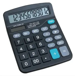 Rekenmachine 837b Op Zonne-Energie En Batterij Aangedreven Kantoor Desktop Calculator 12 Cijfers Groot Scherm Scherm Grote Knop Zeer Populair Model