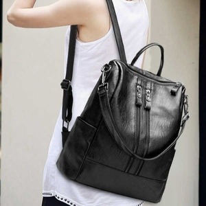 Màu Sắc Rắn Thời Trang Đa Năng Ba Lô Mới Ba Lô Mềm Mại Đa Năng Phụ Nữ Du Lịch Túi Ba Lô Trong Kho - Product Image 6