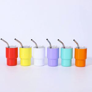100pcs/ctn US Warehouse Stocked <b>Mini</b> 3oz Shotglass Tumbler Cup <b>Shot</b> <b>Bottle</b> for Children Stainless Steel Beer Mug - Product Image 3