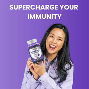 Professionale Private Label vitamina C + zinco integratori per la salute Vegan caramelle gommose potere supporto Immune Gummies nero sambuco - Product Image 5