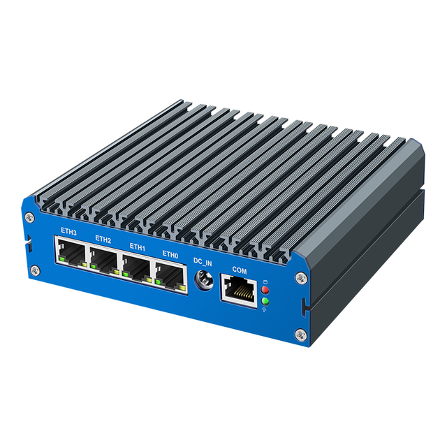 Fanless Mini PC with Intel Low-power Processor 4x LAN 2.5GbE 4G & 5G Ready for PfSense OPNsense Firewall VPN Router Gateway G48S