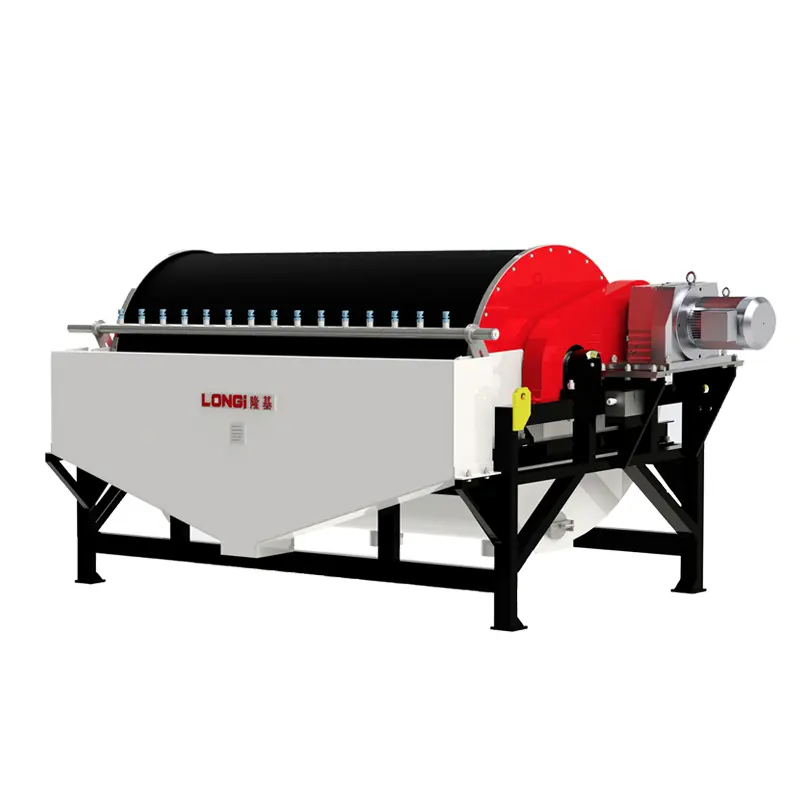 Middle Intensity Wet Magnetic Separator 1500-4000 gs Counter Rotation Tank