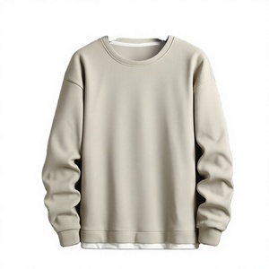 T-shirt en molleton tricoté à manches longues pour homme, élégant, respirant, séchage rapide, effet délavé, 100 % coton, décontracté, pour les vacances, OEM - Product Image 1