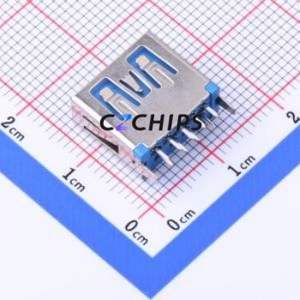 HC-ST-003-02-L11.5-Z USB Connector Through hole Component (THT) Connector Type-A USB 3.0 Female Through Hole - Product Image 2