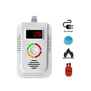 2023 New Product Household Combination CO Detector and Natural Gas Detector with Shut Off Valve Function