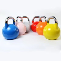 Kettlebell en fonte peinte portable pour entraînement de musculation à domicile, vente en gros