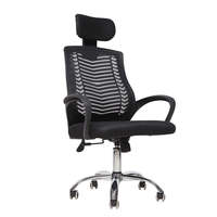 Chaise de bureau ergonomique avec fonction de réglage en hauteur, chaise de conférence de style moderne, chaise à ressorts en maille abordable