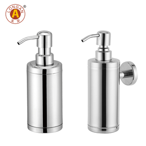 Dispenser <span class=keywords><strong>di</strong></span> Sapone Liquido in Acciaio Inox 304 da 300ml, Bottiglia Cilindrica per Shampoo e Bagnoschiuma per Bagni <span class=keywords><strong>di</strong></span> Hotel - Product Image 3