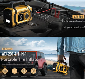 Arrancador de Coches JIASHENGTONG con Compresor de Aire 4 en 1, Inflador de Neumáticos Portátil de Alta Capacidad, Soplador de Polvo, <span class=keywords><strong>Banco</strong></span> de Energía de Emergencia para Coche - Product Image 3