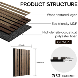 Panel <span class=keywords><strong>de</strong></span> Pared Acústico <span class=keywords><strong>de</strong></span> Madera <span class=keywords><strong>de</strong></span> Roble Natural Moderno con Acabado <span class=keywords><strong>de</strong></span> MDF y Chapa para Estudios, Hoteles, Diseño Gráfico e Insonorización - Product Image 5