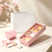 Caja de Regalo de Cartón Plegable Portátil de Moda, Impresa a Medida, Reciclable, Resistente a los Rayos UV, de Grado Alimenticio, con Asa y Cinta