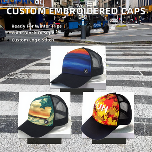 Casquettes de baseball unisexes sportives en velours avec logo brodé personnalisé - Design multi-panneaux - Product Image 2