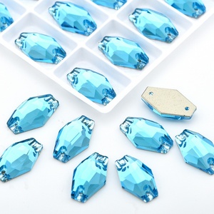 OLeeya Pedrería Personalizada a Granel, Pedrería Hexagonal/de Cristal para Coser, Cristales de Strass para Ropa y Vestidos - Product Image 3