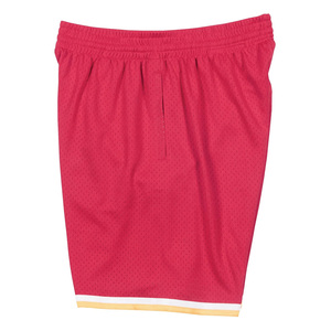 Pantalones Cortos Deportivos Rojos de Malla para Hombre, Cintura Elástica, Impresión por Transferencia de Calor, Logotipo Personalizado, Pantalones Cortos de Baloncesto, Servicio OEM - Product Image 3