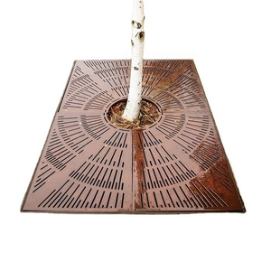 Rejilla para Árboles de Acero Cortada con Láser, Diseño Art Deco, Resistente a la Intemperie, Adorno para Exteriores - Product Image 5