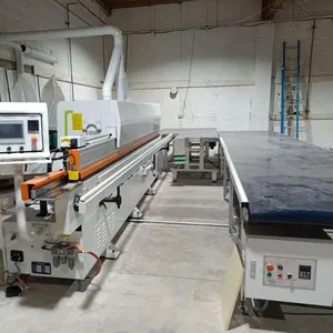 Woodworking straight edge sanding machine conveyor belt conveyor