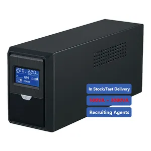CW 480W 1200W 1800W Offline UPS with LCD Panels for Security System and Fax Machine