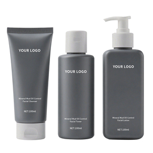 Set de Productos de Cuidado de la Piel <span class=keywords><strong>para</strong></span> Hombre OEM/ODM con <span class=keywords><strong>Limpiador</strong></span> <span class=keywords><strong>Facial</strong></span> y Tónico, Vegano, Orgánico, Reparador, Hidratante, Antiacné y Antienvejecimiento - Product Image 1