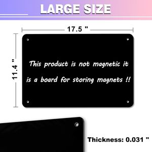 Lavagna magnetica nera all'ingrosso 17.5 dalla <span class=keywords><strong>bacheca</strong></span> del magnete 11.4 per visualizzare la foto delle note magnetiche adatta a frigorifero della parete - Product Image 2