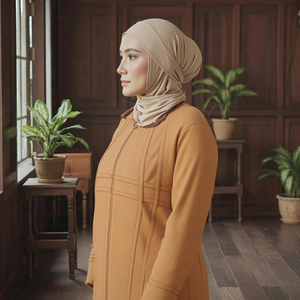 Ensemble de vêtements de sport décontractés et respirants pour femmes musulmanes Kilang Jahit OEM, prix d'usine, Labuh Menutup Aurat - Product Image 4