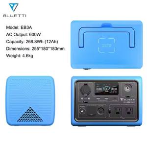 Generador Solar Portátil de Iones de Litio de 268 Wh para Camping, Estación de Energía de Emergencia con Salida de CA de 600 W, Onda Sinusoidal Pura, Recargable con Energía Solar para Automóvil - Product Image 2