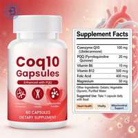 Capsules de CoQ10 300mg Marque Blanche – Complément Herbal Oméga-3 pour la Santé Cardiaque et le Soutien Immunitaire des Adultes – Coenzyme Q10