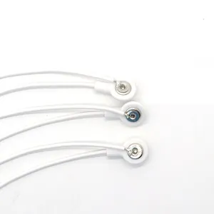 High Quality 2.5 Electrode Female Snap To Open And 2.5 ECG Male Snap To Open Wire Cable
