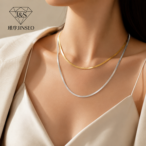 Cadena Italiana de Plata de Ley S925 de 2.3-3.6mm, Collar Ajustable con Cierre de Cable, Joyería Minimalista Unisex para Venta al por Menor en Boutiques - Product Image 6