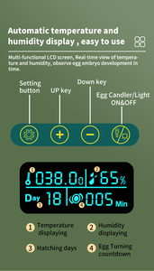 Wonegg mới nhất 10 Tủ gà trứng ấp trứng ấp trứng gà ấp trứng với nhiệt - Product Image 5