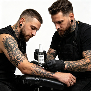 Classic Long Lasting Tattoo <b>Cream</b>, Moderate Concentration Various Sizes, OEM Logo Tattoo Aftercare Balm for Tattoo Artists - Product Image 2