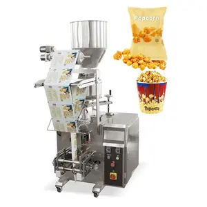 Tas plastik mangkuk volumetrik 100g 200g 500g mesin pembungkus makanan popcorn kantung popcorn dan mesin segel