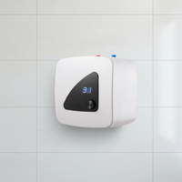 Mini chauffe-eau électrique avec revêtement émaillé, boîtier en plastique, type de stockage pour salles de bain, cuisines, douches et usage domestique