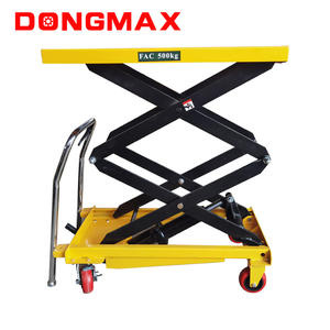 小型0.9Mシザーリフトテーブルカートトロリー300kg 500KG手動処理リフター - Product Image 4