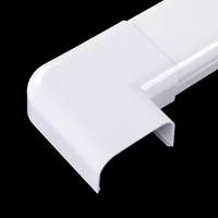 75*40mm/1.57 "W * 2.95" H 90 ° degré coude plat Offre Spéciale blanc conduit décoratif Pvc tuyau décoratif Ac pièces de rechange ligne ensemble couverture