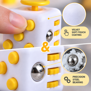 Nouveau Cube <span class=keywords><strong>Anti</strong></span>-<span class=keywords><strong>Stress</strong></span> à 6 Faces pour Enfants et Adultes, <span class=keywords><strong>Gadget</strong></span> de Bureau pour l'ADHD et la Concentration - Product Image 3