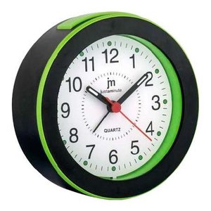 Reloj Despertador JUSTAMINUTE Verde y Negro JA7061TV - Product Image 1