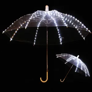 Parapluie fluorescent lumineux LED, accessoire de scène, grande performance de danse