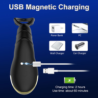 Erwachsenenspielzeug Tragbarer Analplug für Männer und Frauen 8 Stoß- und 8 Vibrationsmodi Fernbedienung USB-Aufladbar Consoladores