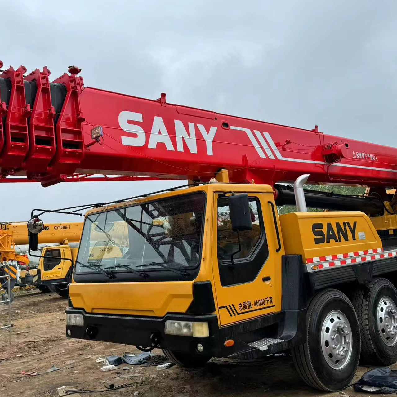 Лидер продаж для SANY STC800C4, 80-тонные Гидравлические мобильные автокраны, б/у строительная техника; Двигатель в качестве основного компонента