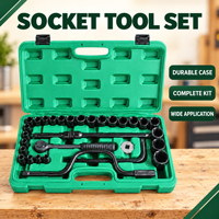 Jeu de clés à cliquet multi-tailles avec étui rigide en acier, outils à main pour la réparation automobile, moto, vélo, usage en atelier