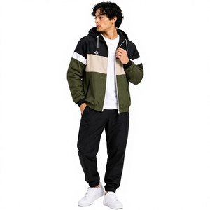 Chaquetas de Nylon para Hombre, Diseño ODM/OEM, Manga Larga, Cierre de Cremallera, Bordado, Estilo Casual, Bloques de Color, Diseño de Parches, Cortavientos con Capucha, Hechas en EE. UU. - Product Image 3