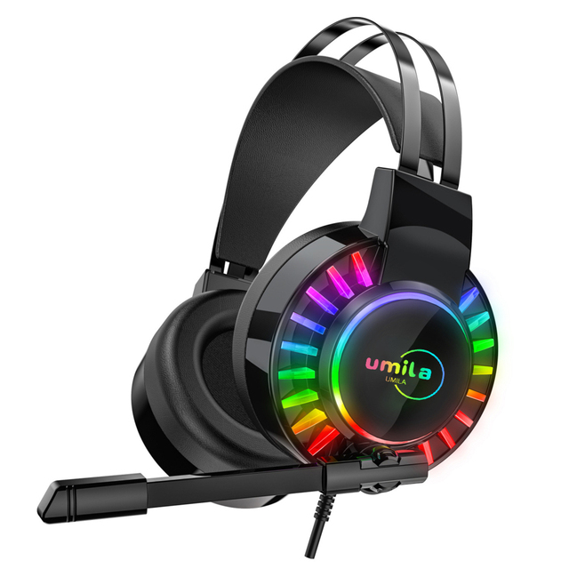 Deep Bass OEM Computer PC Game Headphones With Microphone LED Light Gaming Headset