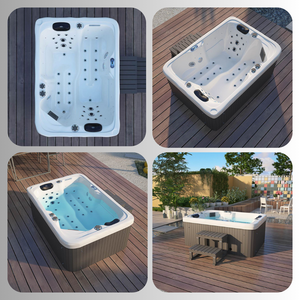 Salles de sauna pour 2 personnes Massage <span class=keywords><strong>Whirlpool</strong></span> Swim Spa Jacuzzii Baignoires Lazy Spas Hot Tubs Outdoor Freestanding Bath Whirlpools - Product Image 2
