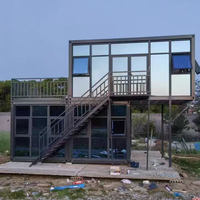 Conteneur de bureau préfabriqué portable pour chantier, 40 pieds, 20 pieds, prix de conteneur mobile de luxe préfabriqué en kit pour bureau à domicile