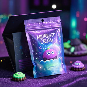 Bolsa de dulces de muestra gratuita impresa personalizada Paquetes vacíos Bolsa de plástico de pie con bolsa con cremallera resellada con bolsa de Mylar con orificio europeo - Product Image 2