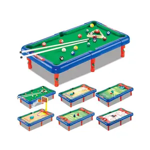 โต๊ะเกมส์อเนกประสงค์ 6 in 1 สำหรับเด็กและครอบครัว สนุกสนานด้วยกีฬาในร่ม เช่น ฮอกกี้ บาสเกตบอล กอล์ฟ และอื่นๆ - Product Image 1